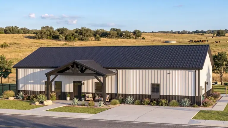 Hawthorne The Hawthorne-Legacy is our second-largest layout, with spacious living, a private office, and a functional laundry room. by Metal America
